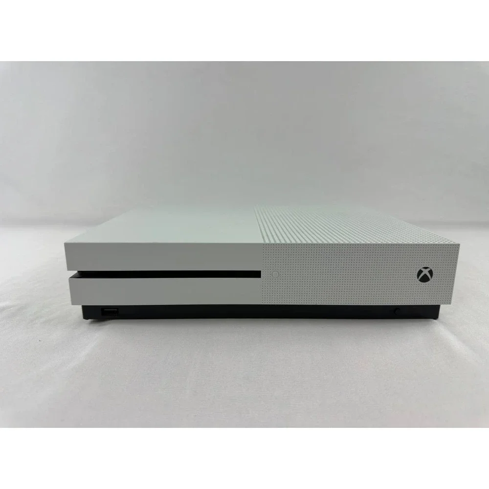 Microsoft Xbox One S 1TB White Console 2 Controllers GTA V RDR2 Halo Tested